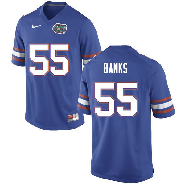 NCAA Florida Gators Noah Banks Men's #55 Nike Blue Stitched Authentic College Football Jersey NAX8764VS